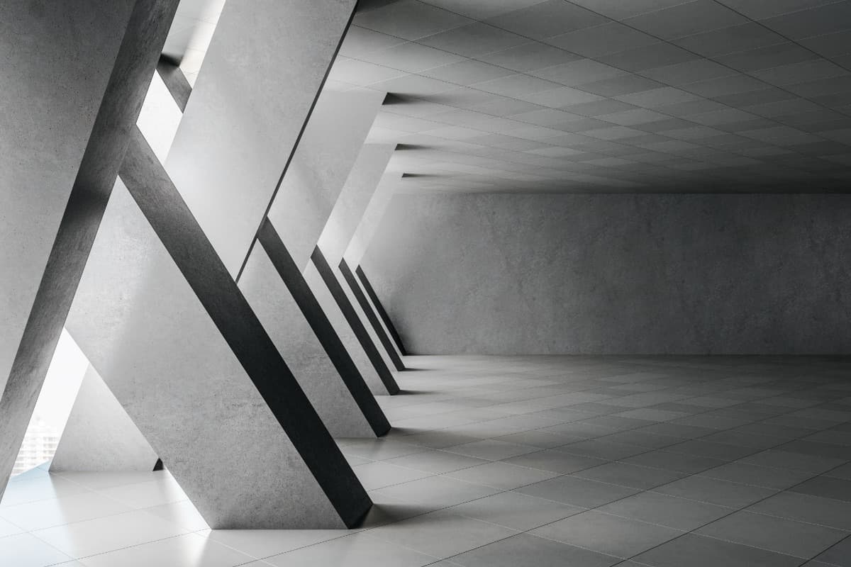 Strukturierte Architektur als Metapher für KI-gestützte B2B-Website-Entwicklung