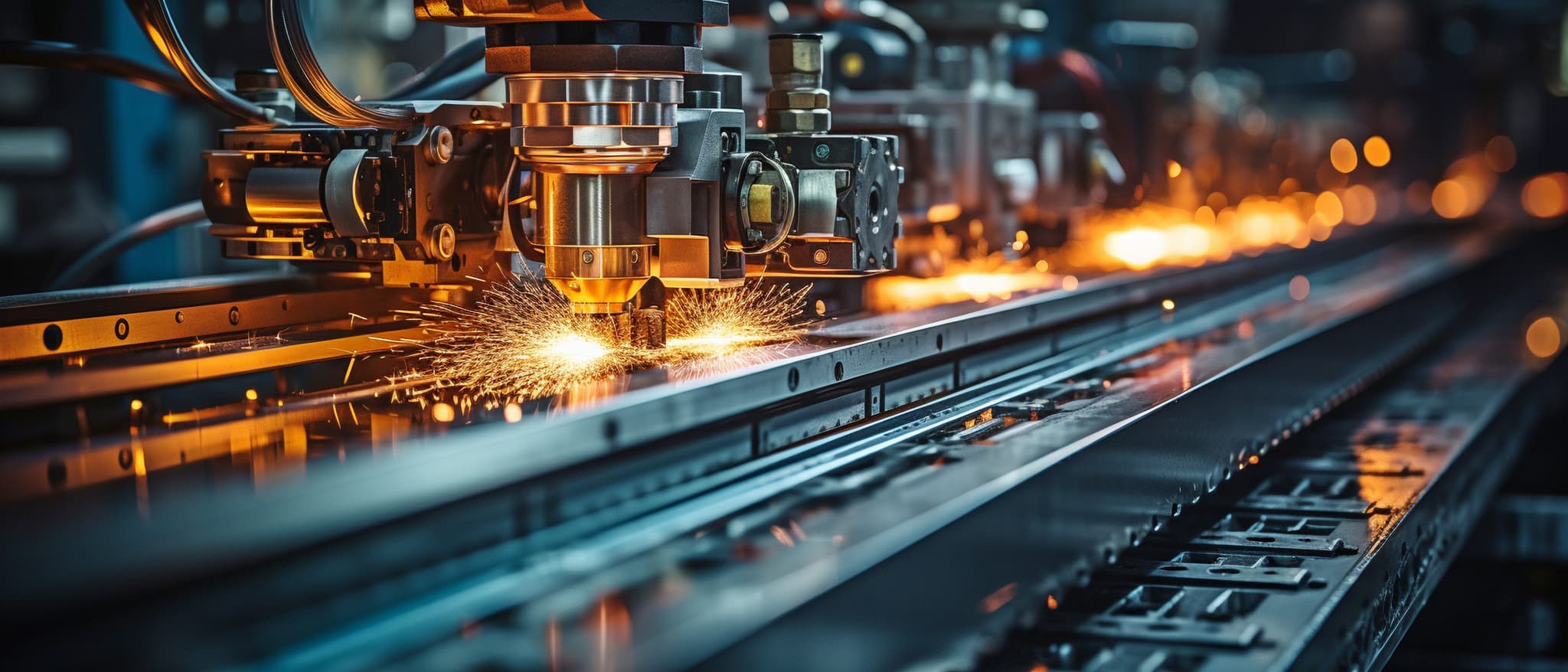 Präzisionsfertigung mit Funken - B2B Marketing für technische Unternehmen