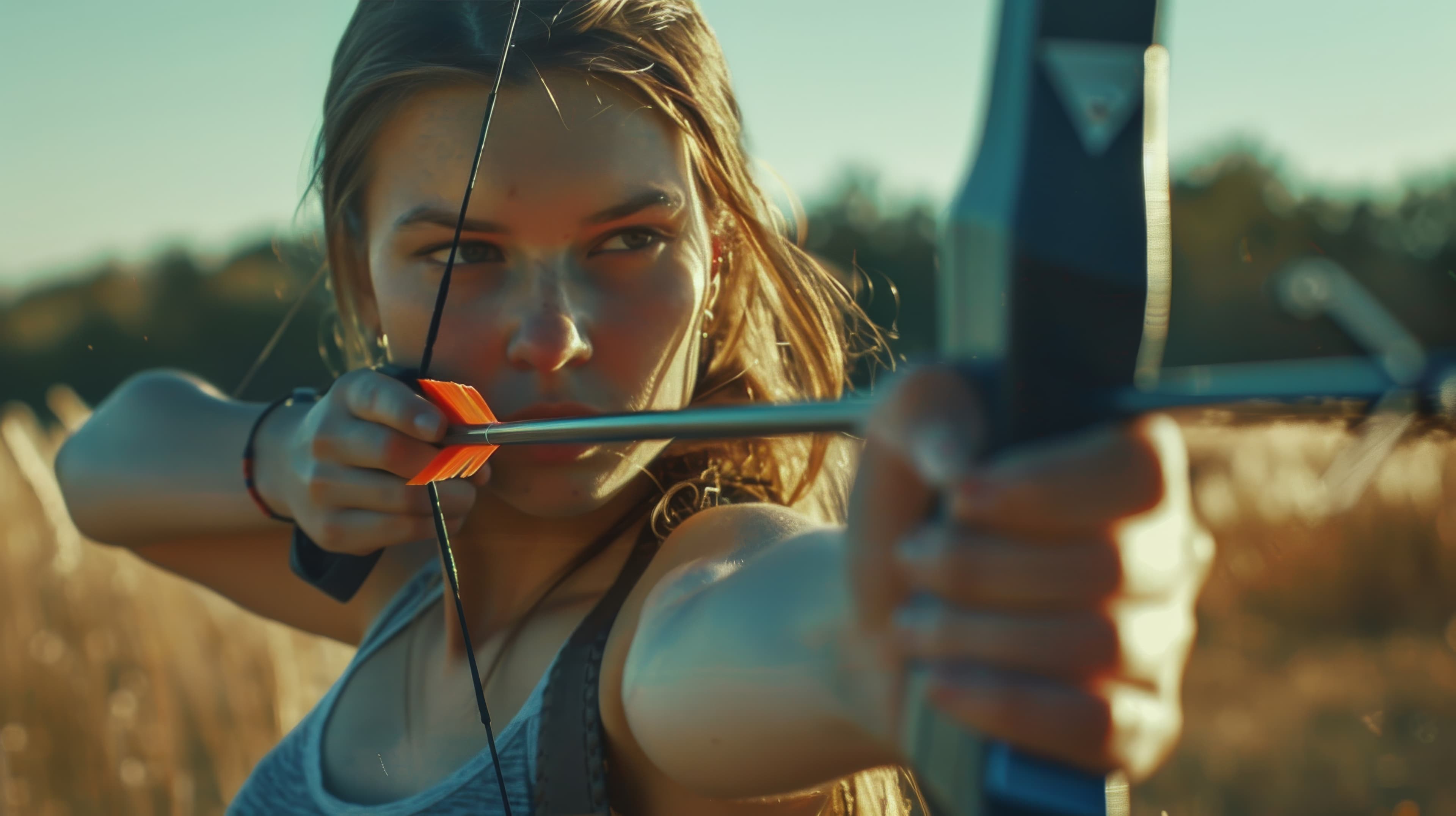 Bogenschützin mit klarem Fokus und Ziel – Präzision durch Klarheit