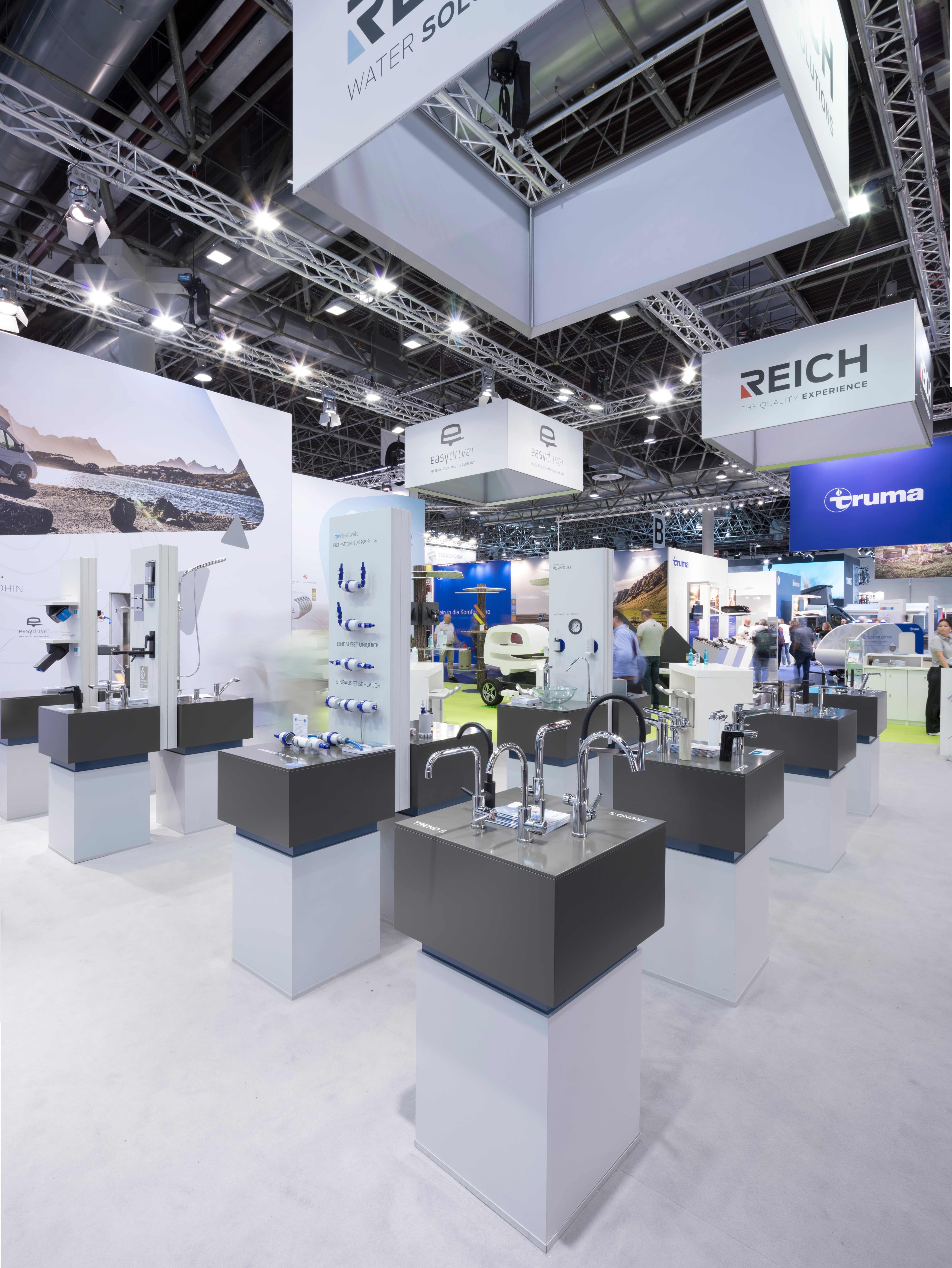 REICH Messestand – Systematische Produktpräsentation im Caravaning