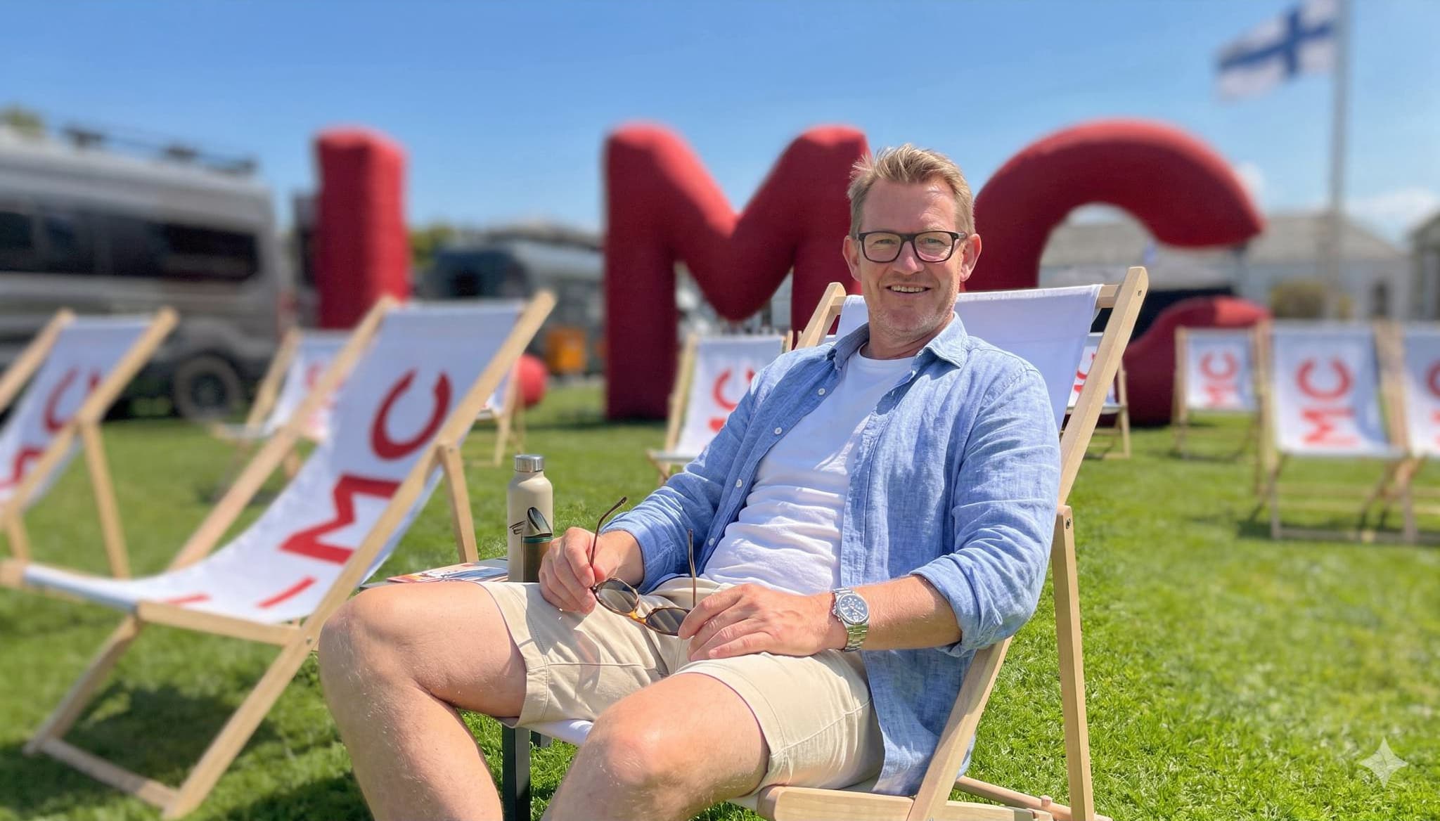 LMC Event-Lounge auf Norderney mit LMC Branding