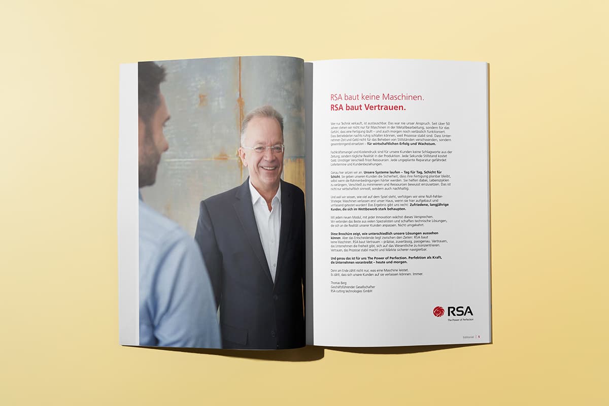 RSA Broschüre - RSA baut Vertrauen