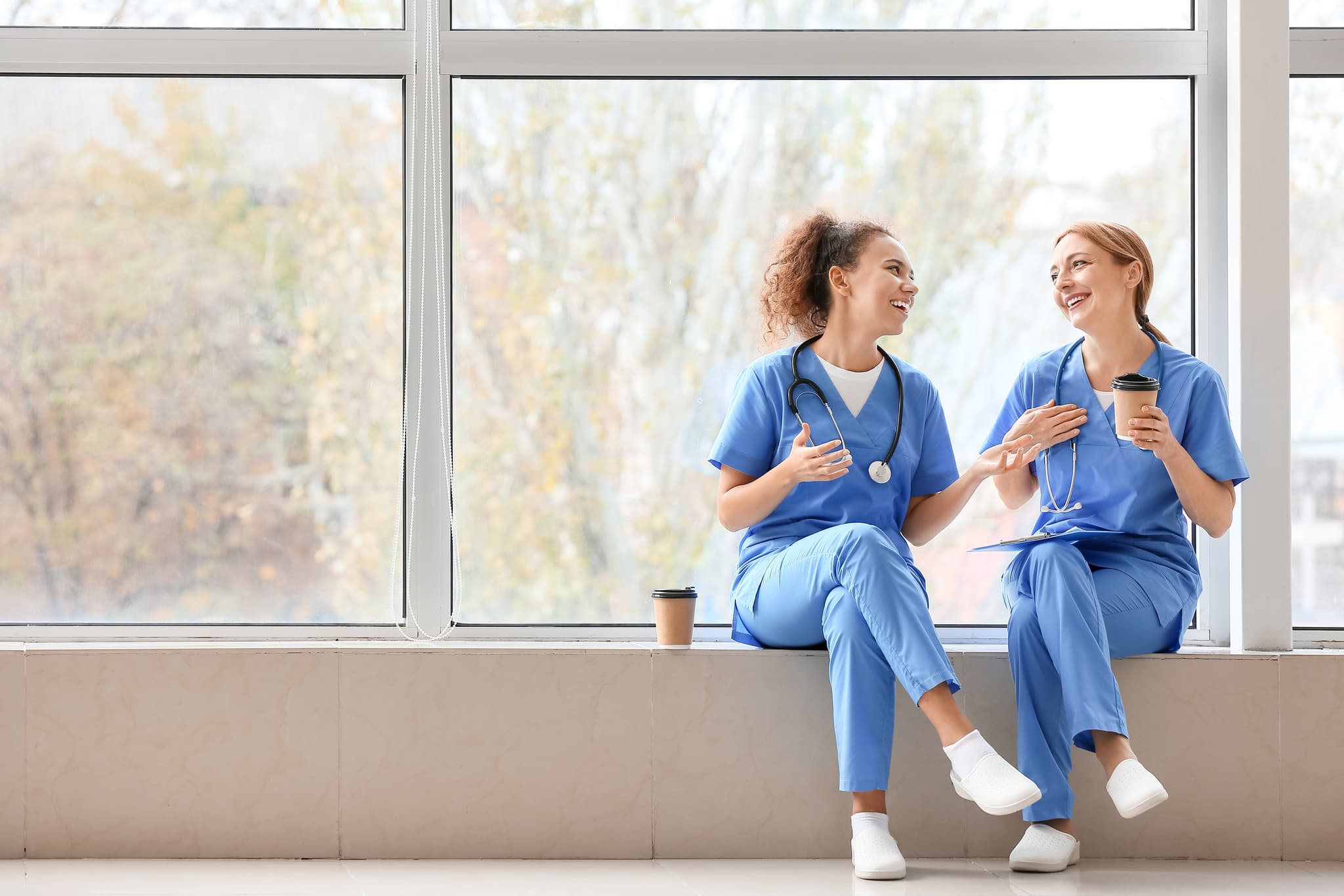 Positive Arbeitsatmosphäre im Gesundheitswesen