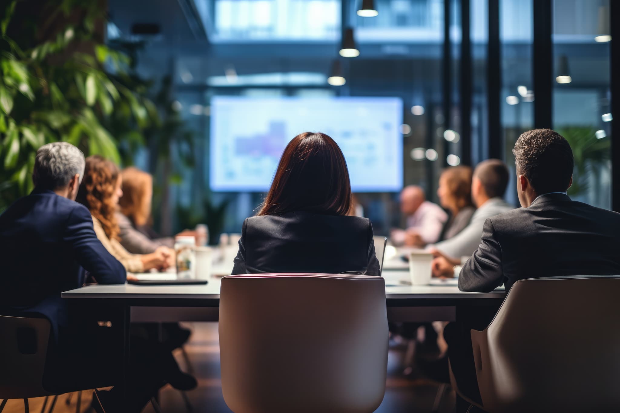 Professionelles Business Meeting mit mehreren Stakeholdern