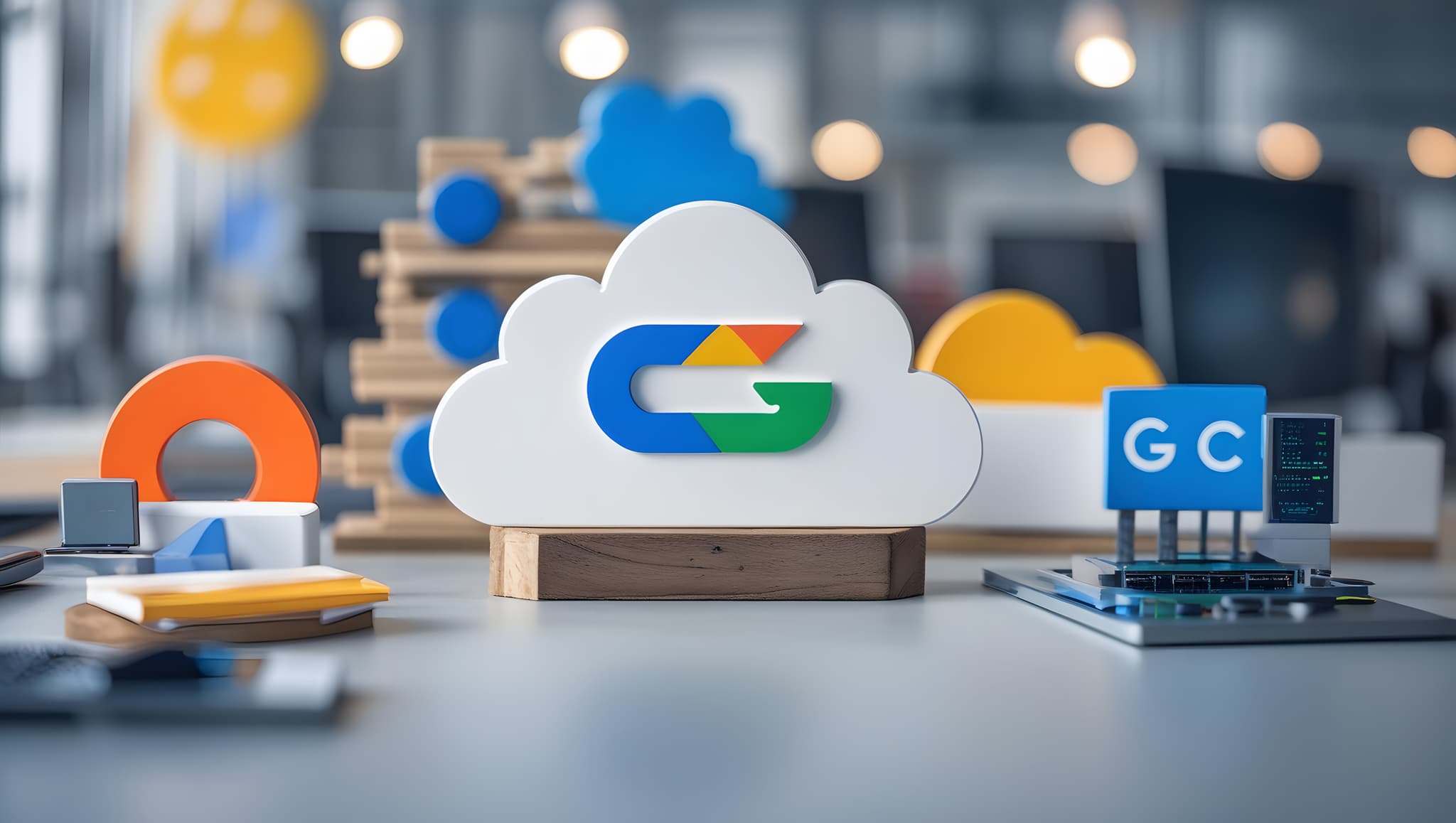 Google Cloud Computing mit Google Logo - GEO und AI Search Optimierung