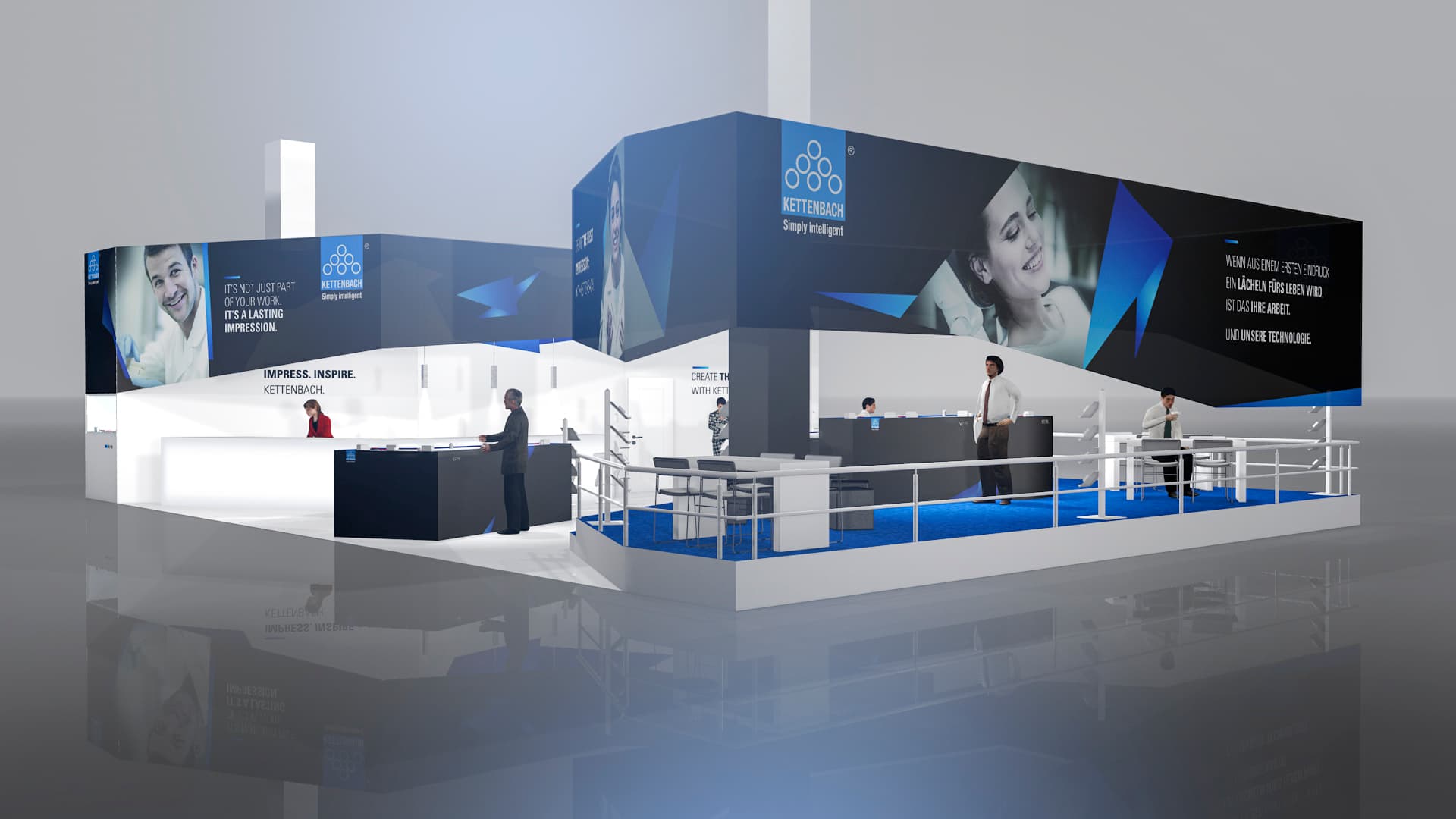 KETTENBACH Messestand 3D-Ansicht